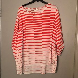 Striped Chiffon Top